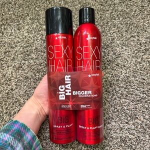 Sexy Hair Big Spray & Play Hairspray - Red